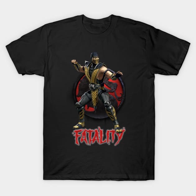 Team Scorpion Fatality Mortal Kombat Pro Kompetition T-Shirt by Pannolinno